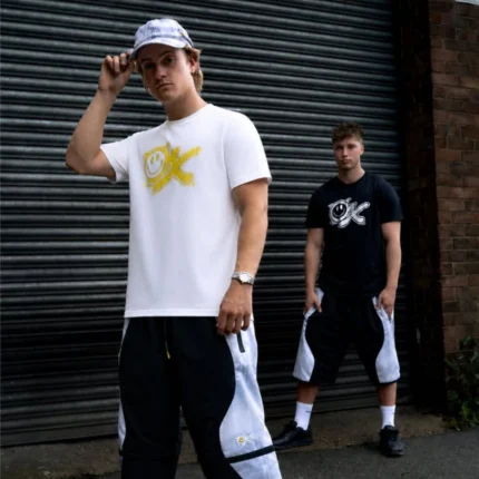 OX16 Plaid Smiley OX Tee (White + Black Edition)