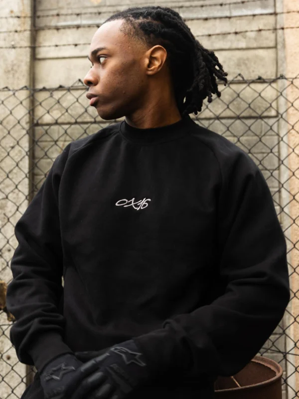 OX16 Black Script Heavyweight Sweatset (1)