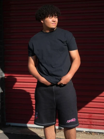 OX16 Character Contrast Stitch Sweat Shorts (1)