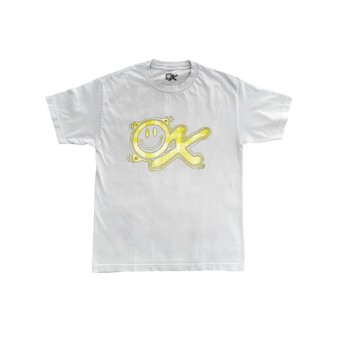 OX16 Plaid Smiley OX Tee (White Edition) OX16 Plaid Smiley OX Tee (White Edition)